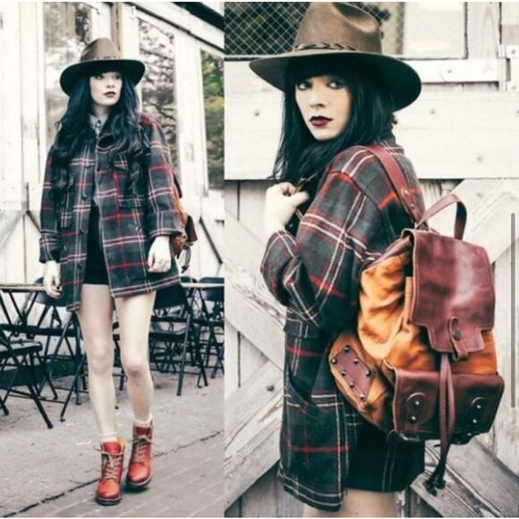 Frye RARE Vintage Red Leather Sabrina Lace Up Boots Size 7 - Picture 10 of 11